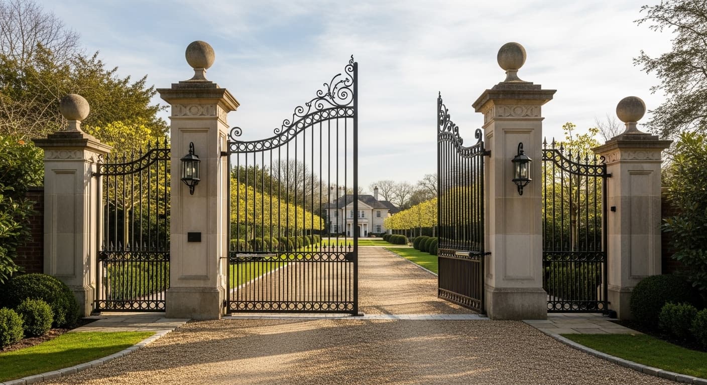 Driveway gates in Brockham, Surrey